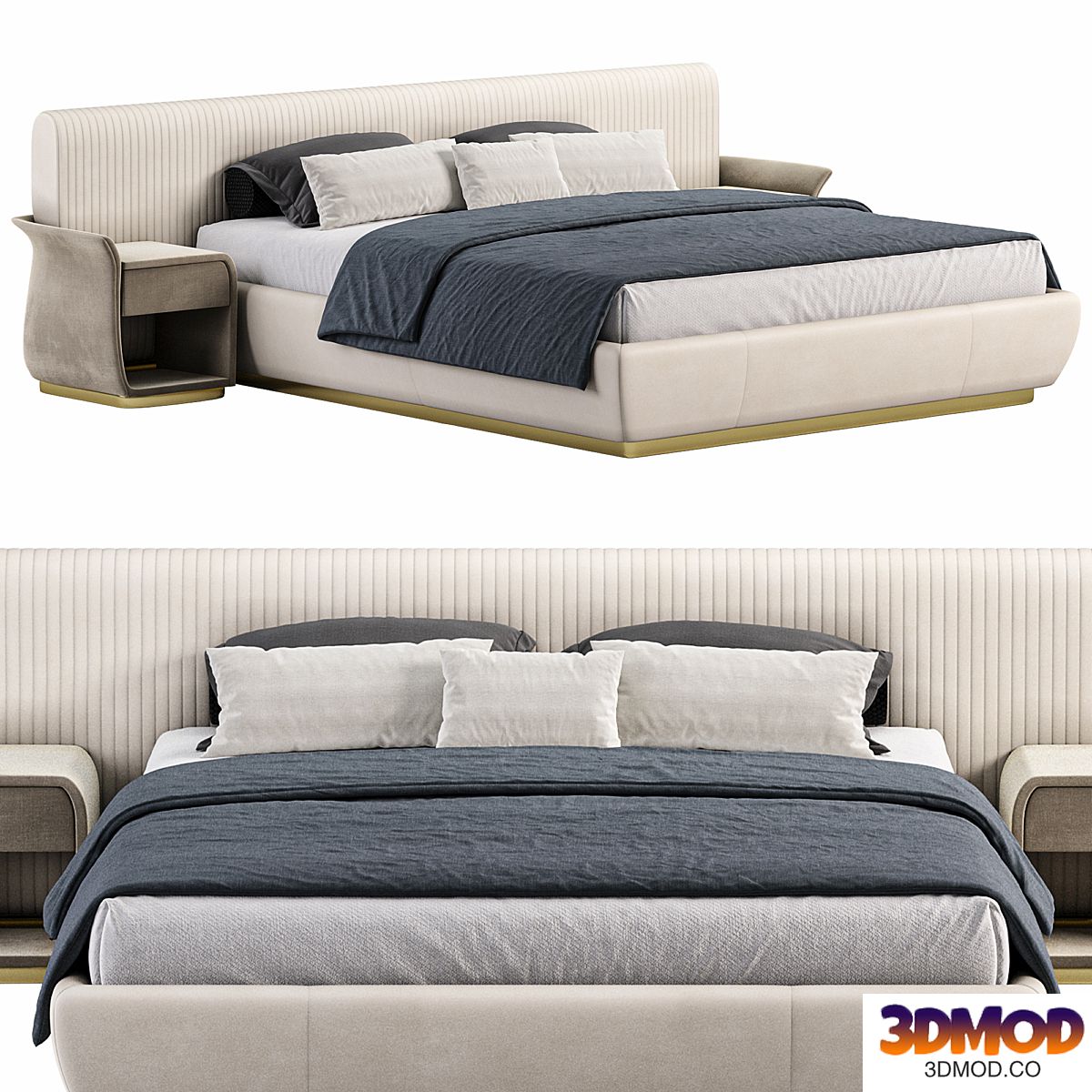 Allure lux bed by Boatto Martino Studio 双人床