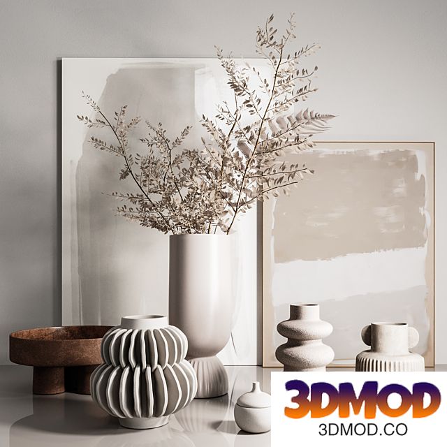 Decorative set with vases 装饰品摆件