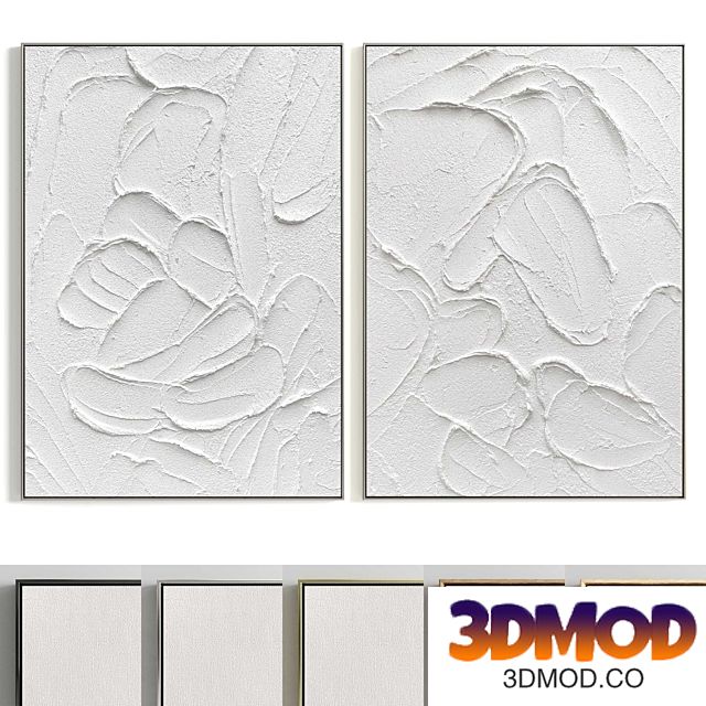 Plaster Two Photo Frame T-266 挂画