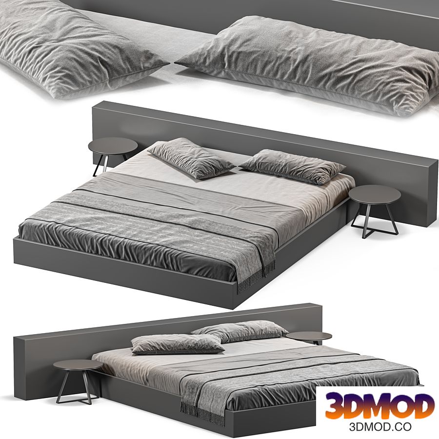 modern bed Scandinavi vol 02 双人床