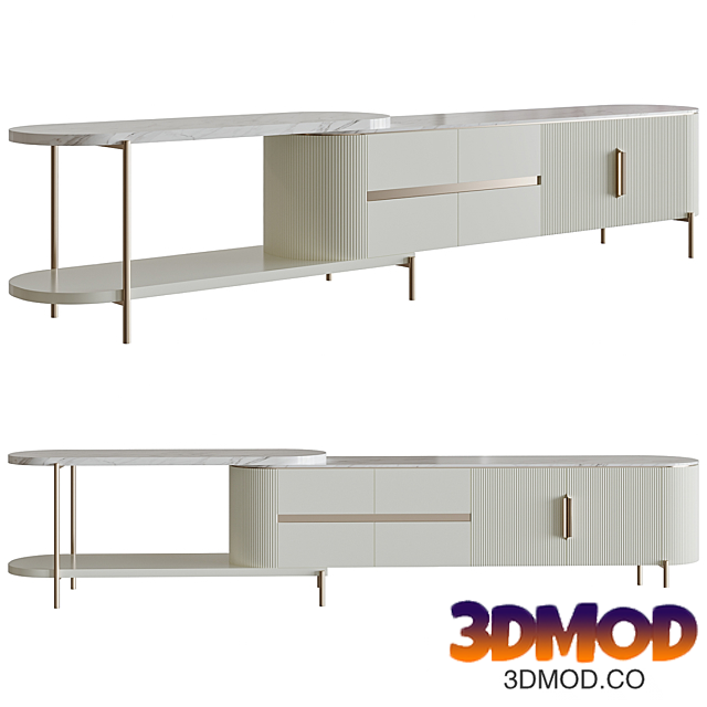 TV stand Mytures Off White 电视柜