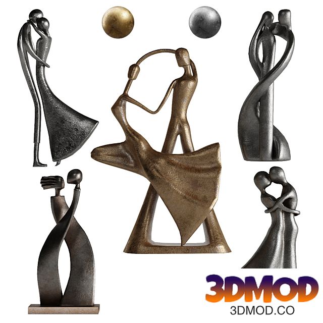 Human Abstract Sculptures 6 Love Position 雕塑摆件