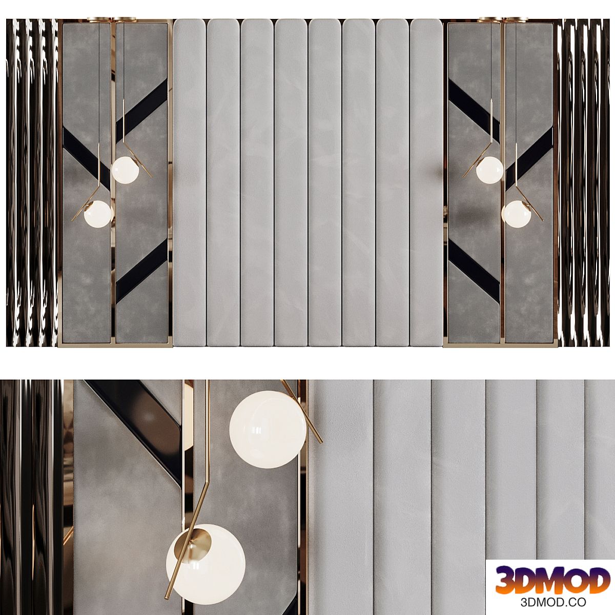 wall panel 卧室背景墙