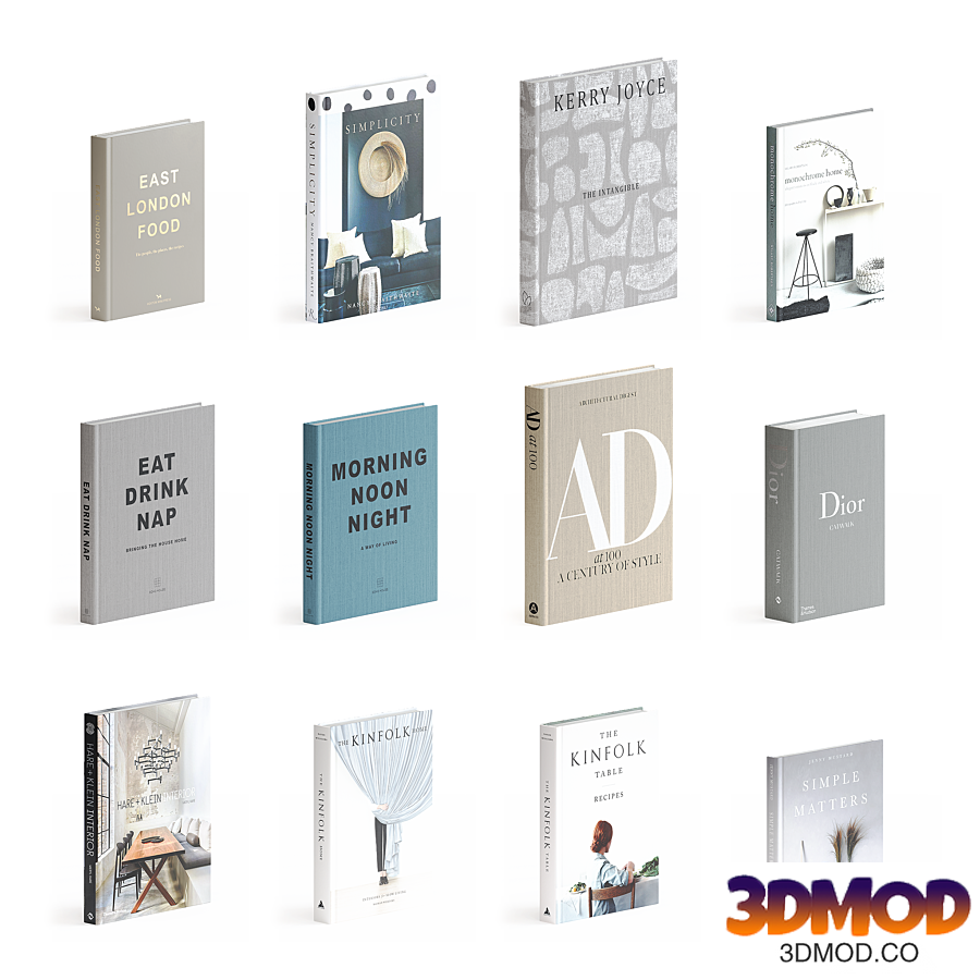 A set of books. Coffee Table Book Set 03 书籍