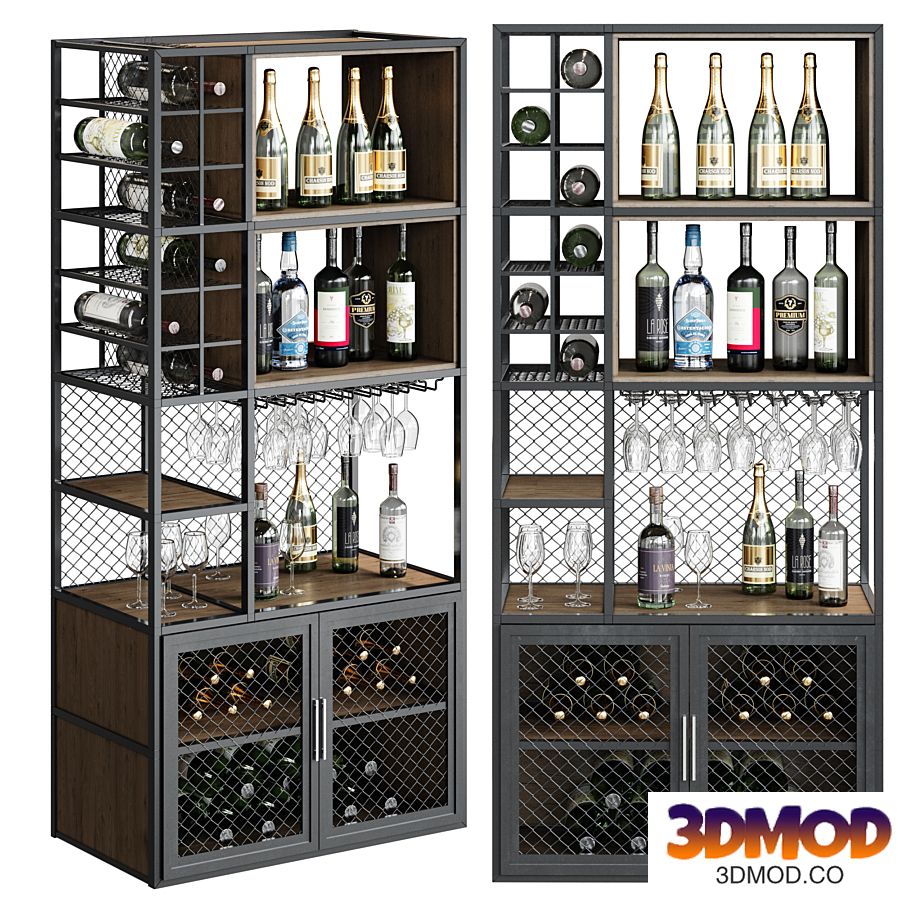 wine shelf 02 酒柜