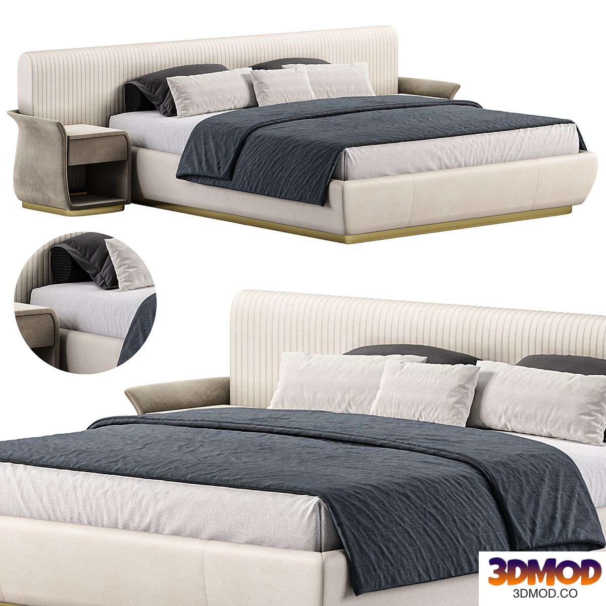 Allure lux bed by Boatto Martino Studio 双人床