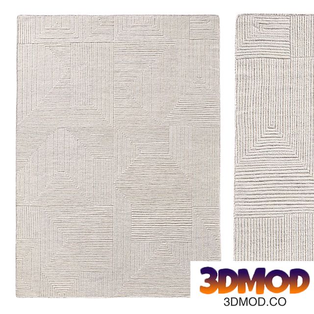 SETTAT HAND-KNOTTED WOOL RUG 地毯