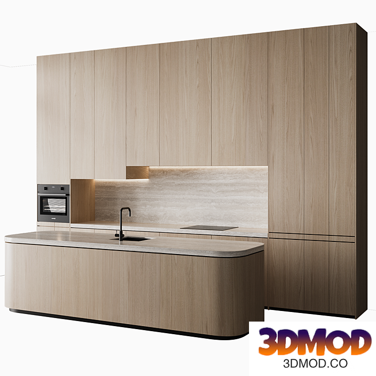 Japandi style kitchen 22 厨房橱柜