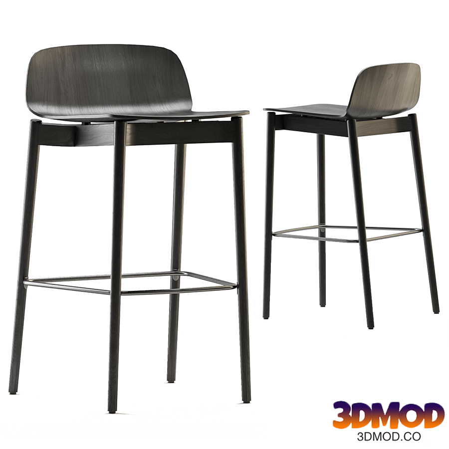 Rama Wood bar chair 吧椅