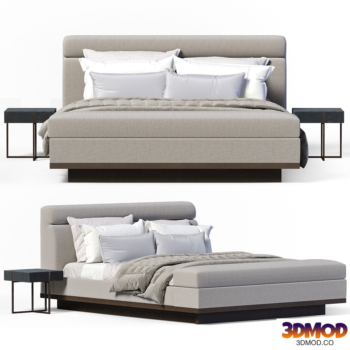Baker panorama platform bed 双人床