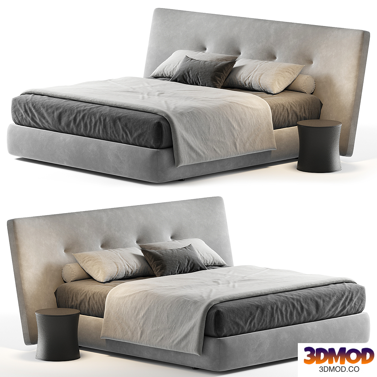 Poliform Rever bed 双人床