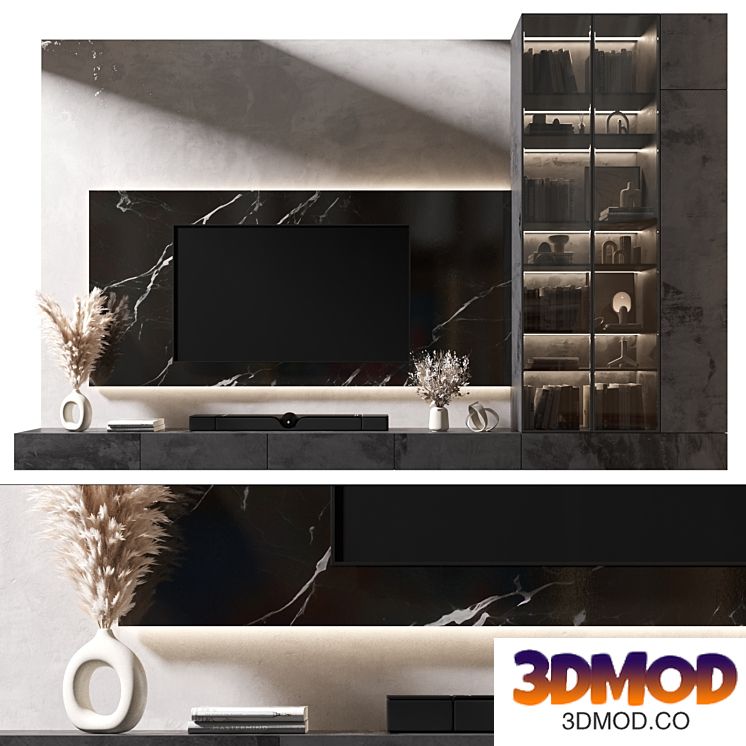 TV Wall | set 1020 电视背景墙