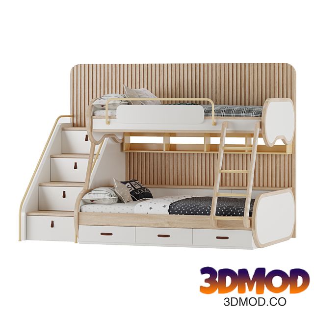 Children's furniture set 09 儿童上下床