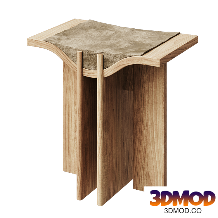Summit stool by Joanne Odisho 边几