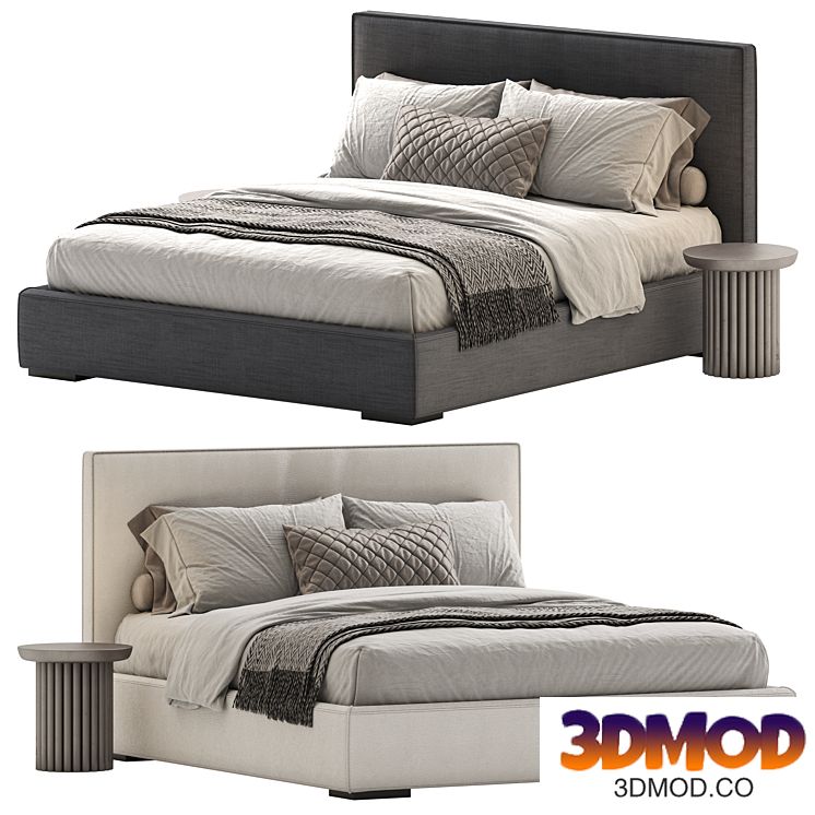 Stone Plus Bed Meridiani 双人床