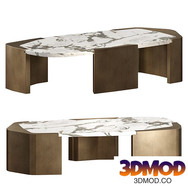 Large Edge Three Coffee Table 茶几