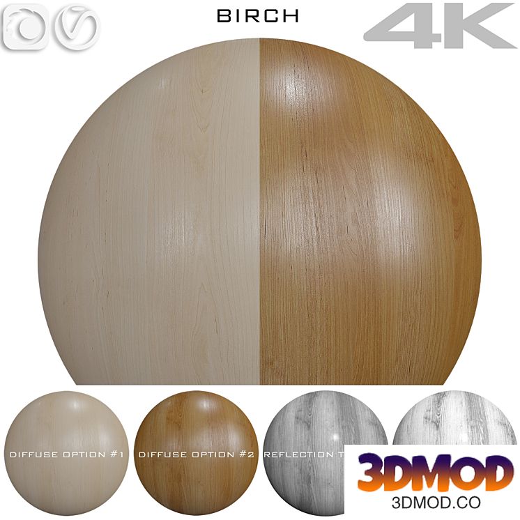Texture Birch №1 木纹