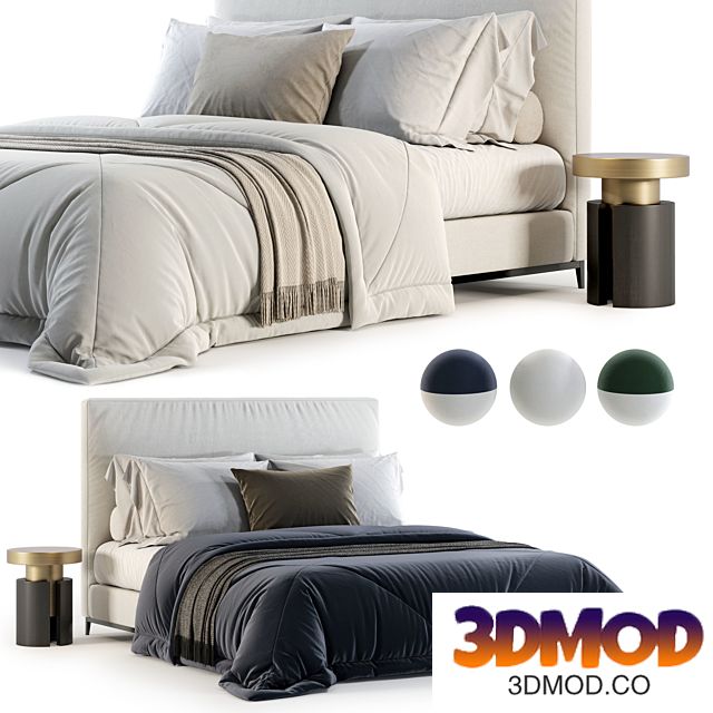 Minotti Andersen Bed No. 2 双人床