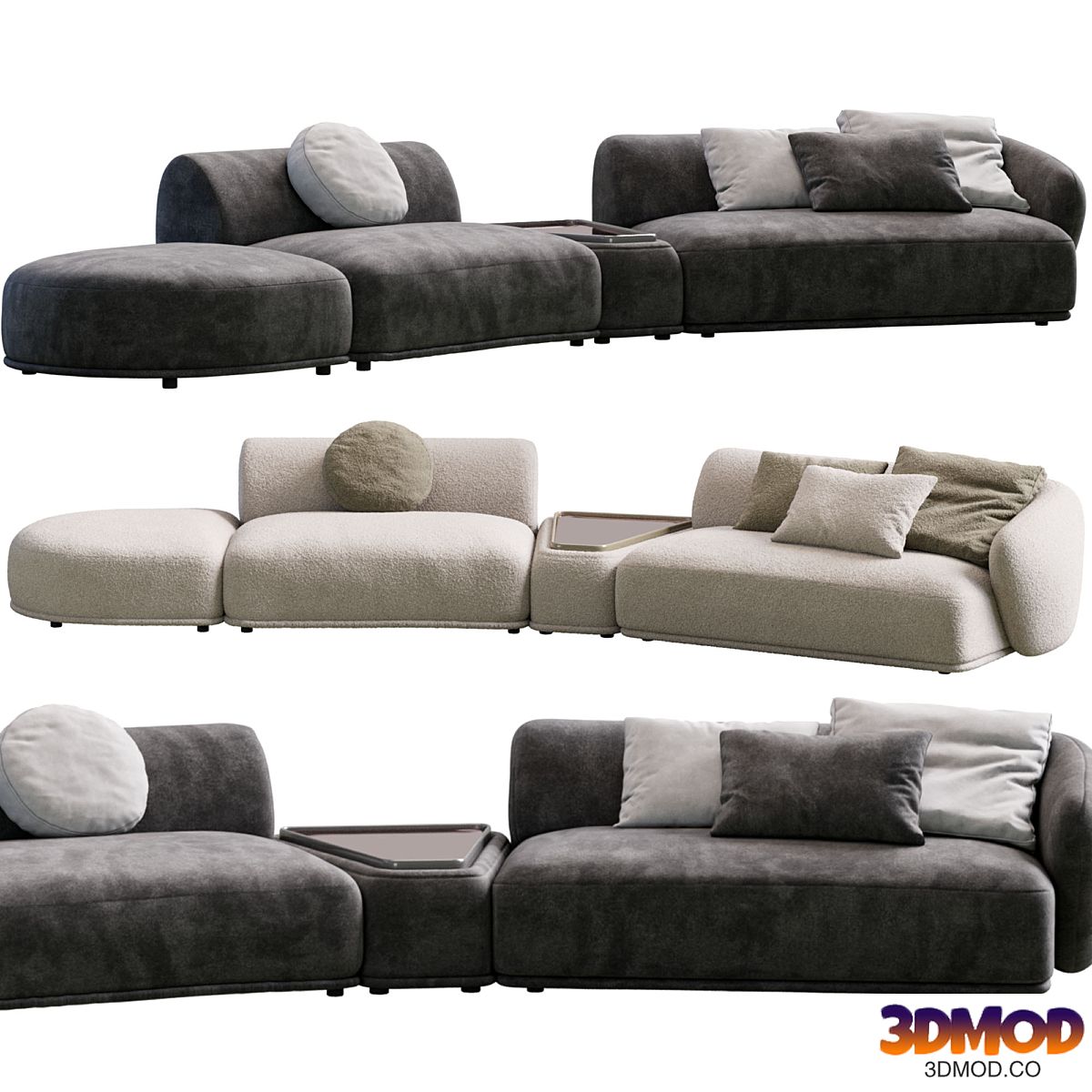 Sofa Rene By Meridiani 多人沙发