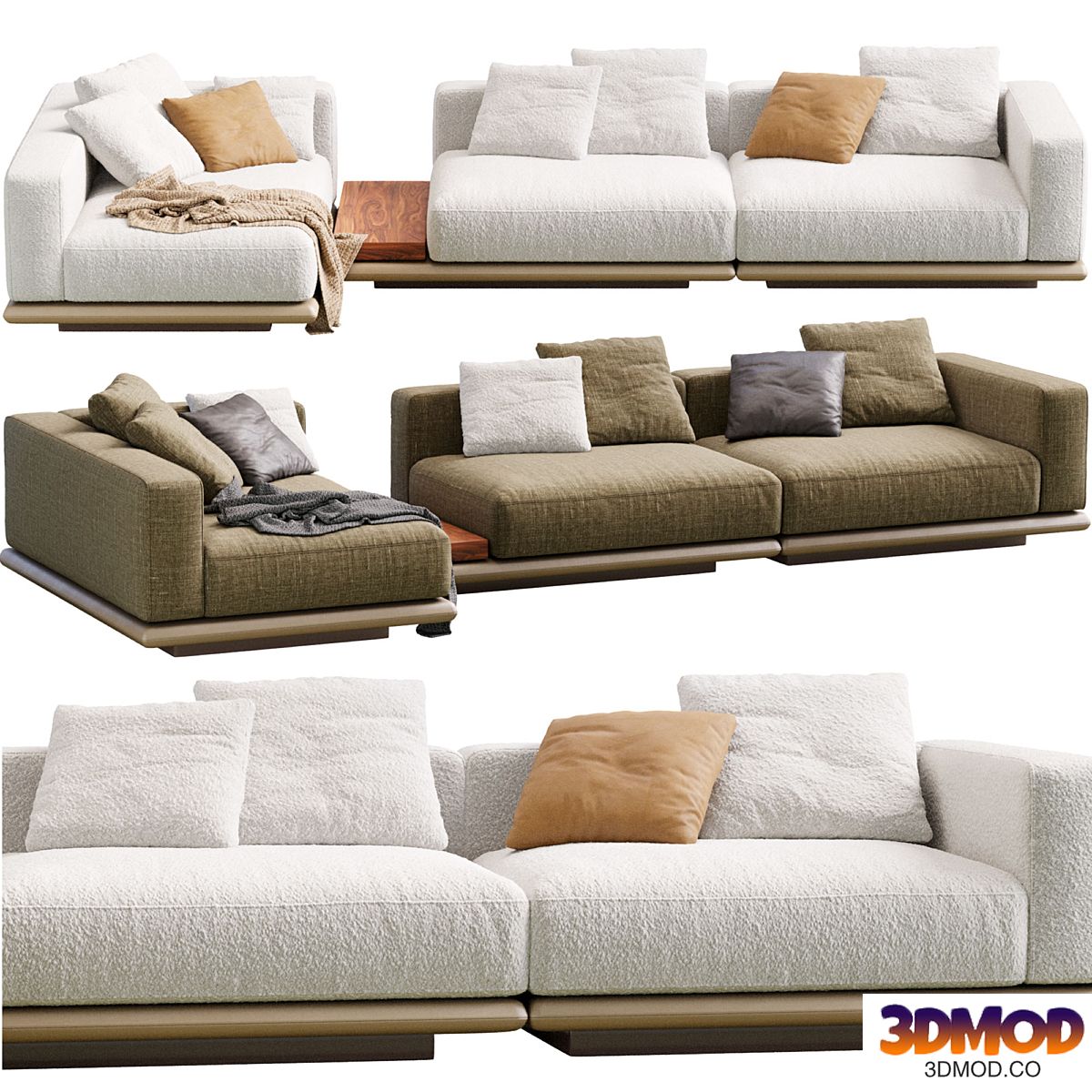 Sofa Horizonte By Minotti 多人沙发