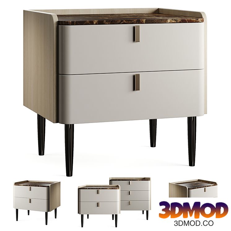 Light Luxury GG41 Bedside Table 2025 床头柜