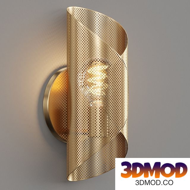 Curl Perforated Sconce 壁灯