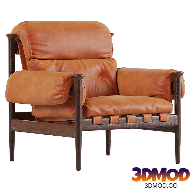 Otis Armchair Chestnut Leather 扶手椅