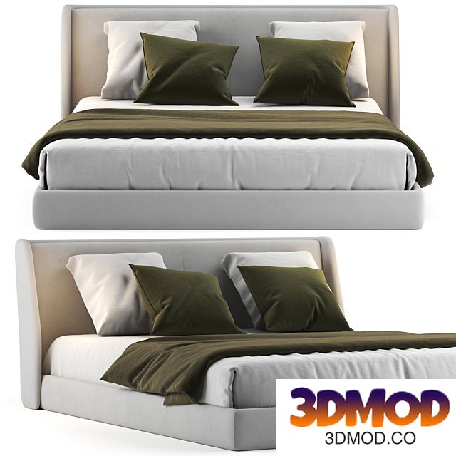 Spencer Bed Natuzzi 双人床