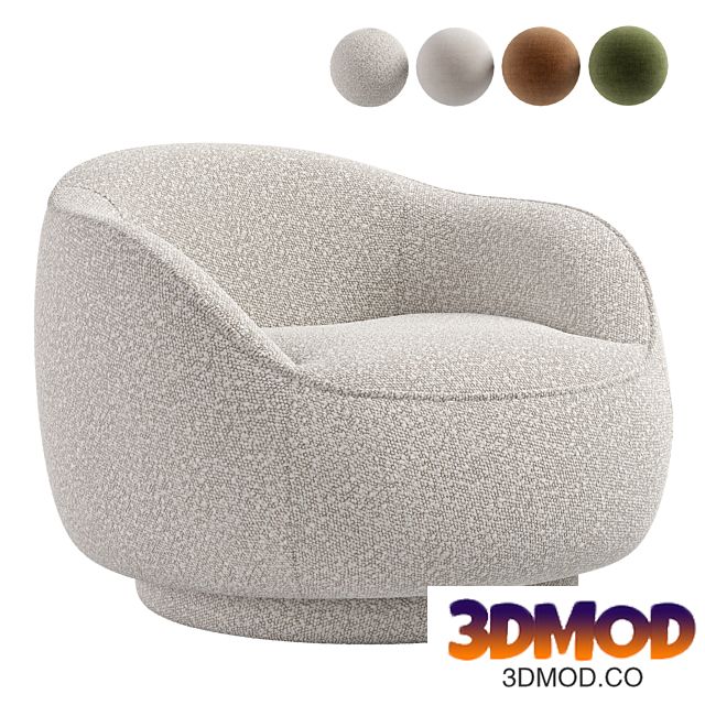 Fern Swivel Chair By Sahar Sherman Samuel 单人沙发