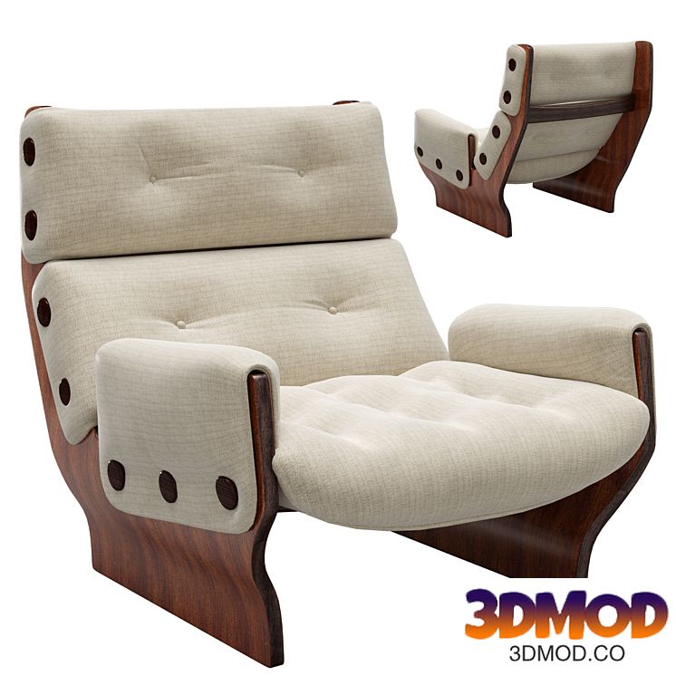 Canada Lounge Chair by Tecno in Original Fabric 休闲椅