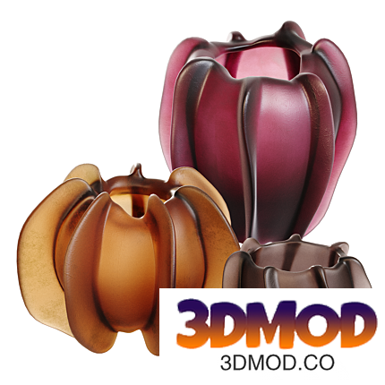 Naturalia murano glass vases by Michela Cattai 摆件