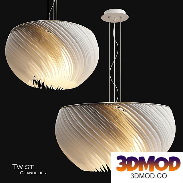 Twist chandelier 吊灯