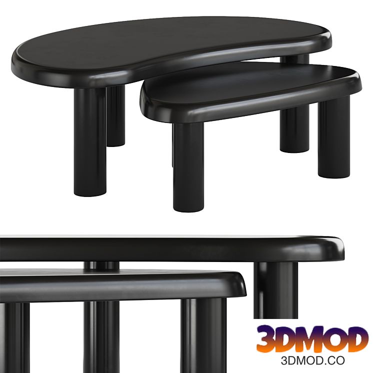 Cannellini Nesting Coffee Tables West Elm 茶几