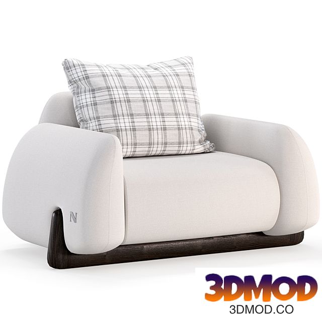 Armchair from the Natuzzi factory, Mirai series 单人沙发