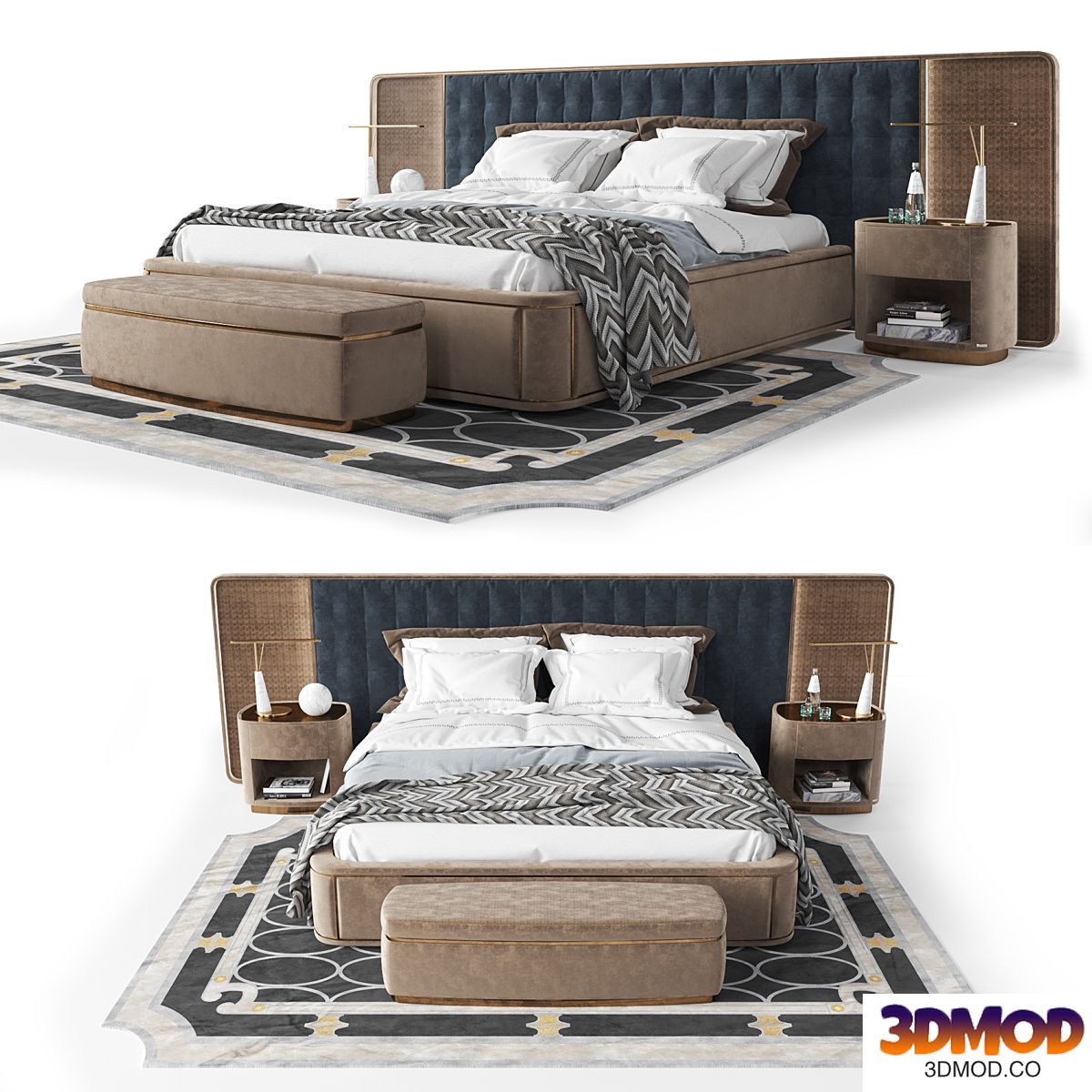 Vissionnaire bedroom set 双人床