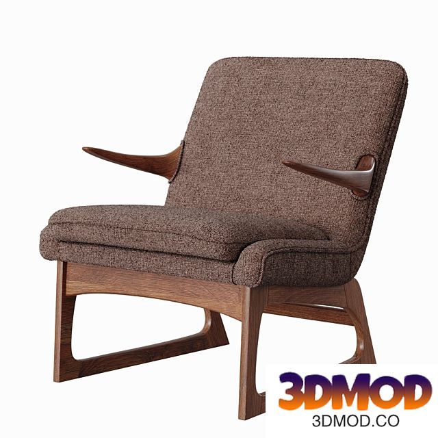 Easy Chair by Fredrik A. Kayser for Vatne, Norway, 1960s 扶手椅