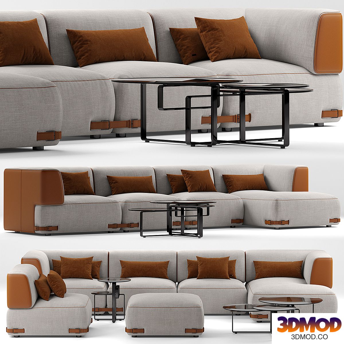 Sofa fendi soho 多人沙发