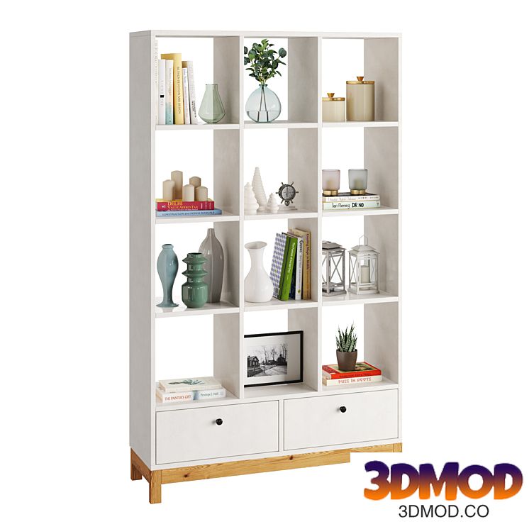 Bookcase Byron White 装饰柜