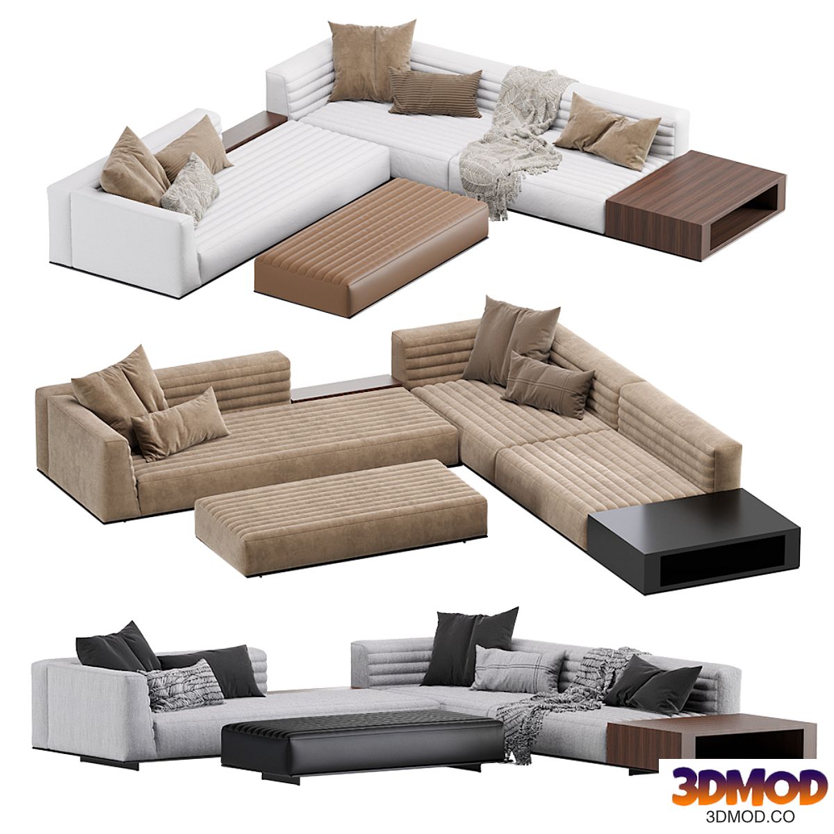 Minotti Roger Sofa 多人沙发