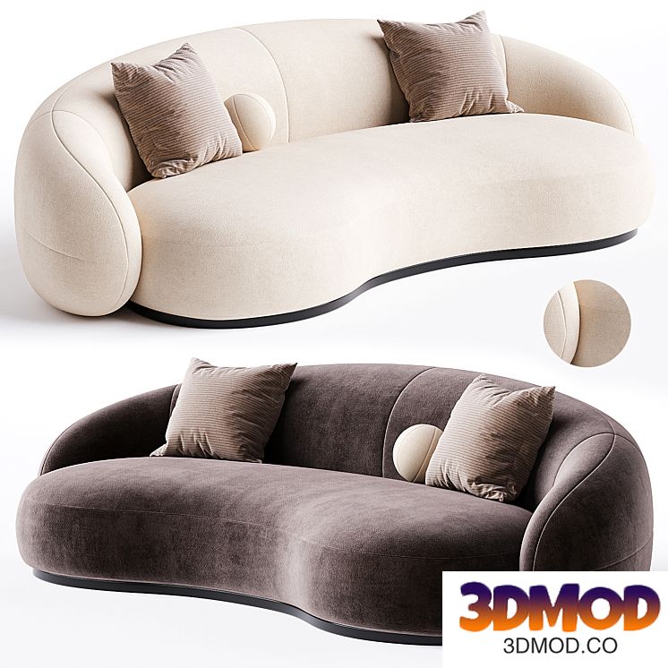 INDA is a modern creative sofa 双人沙发