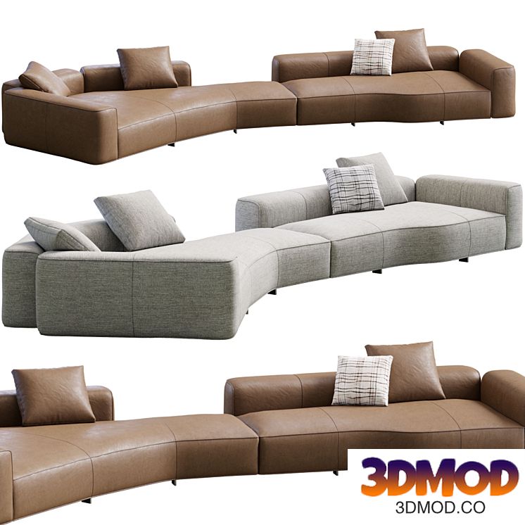 Yves Sofa By Minotti 多人沙发
