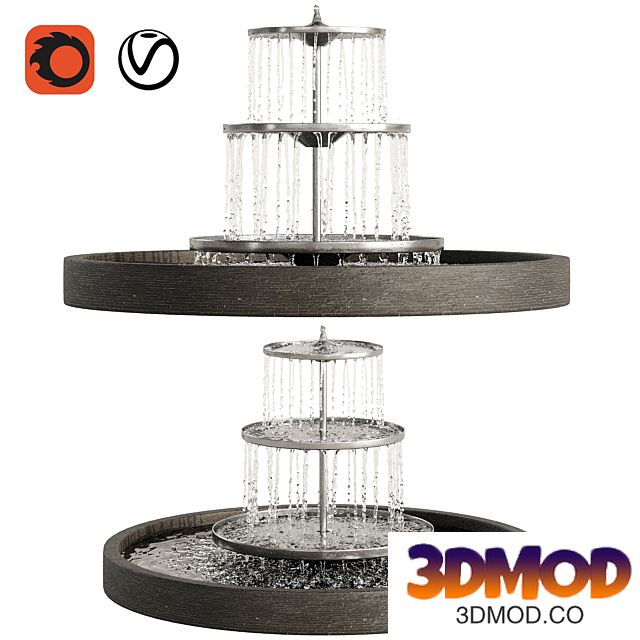 Garden Fountains 03 喷泉景观