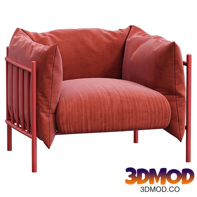 Medulum LOGGIA Fabric armchair with armrests 单人沙发