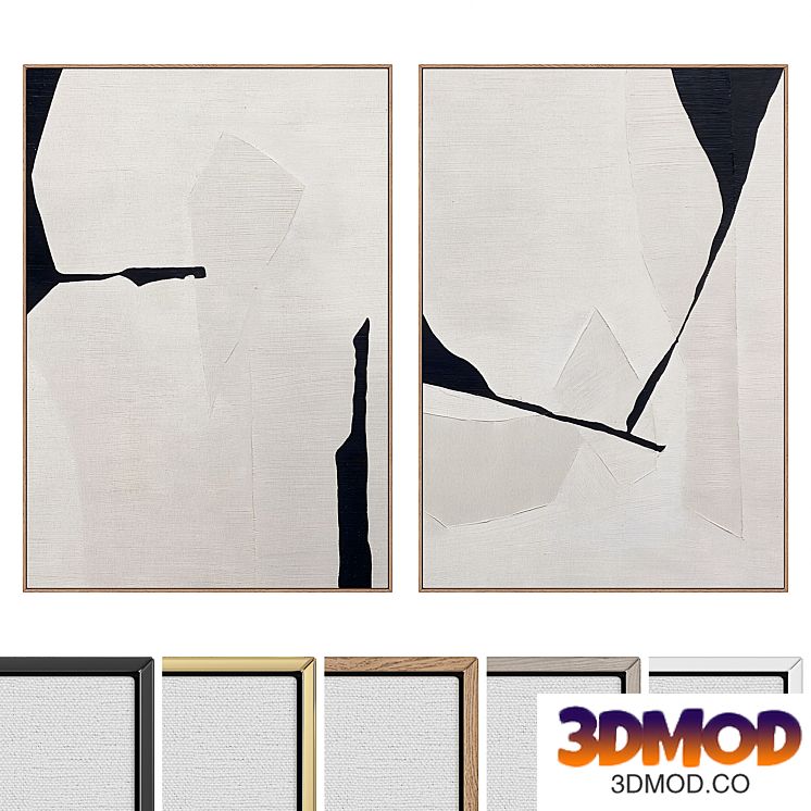 Abstract Painting Frame Set 挂画