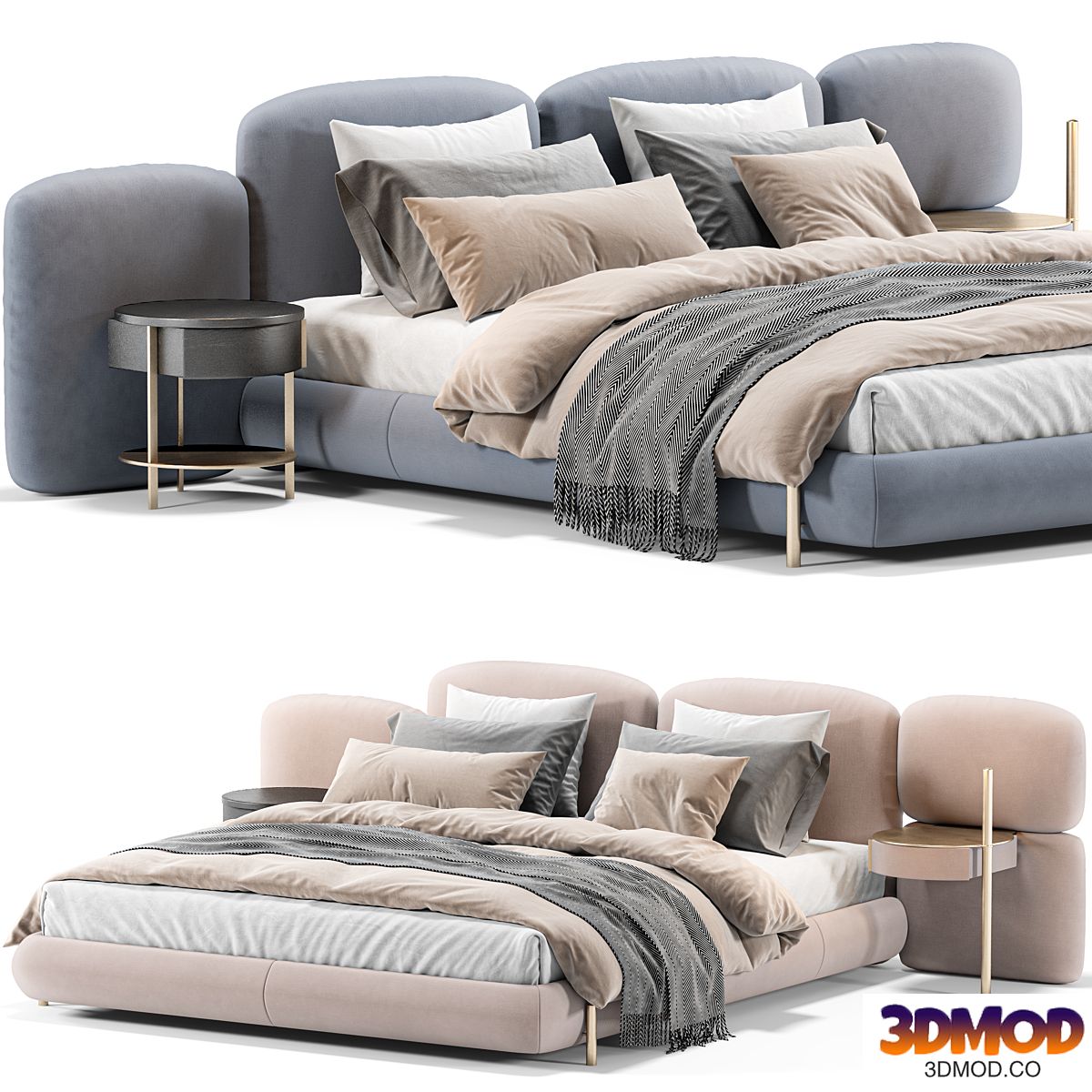 Baxter Stone Bed 双人床