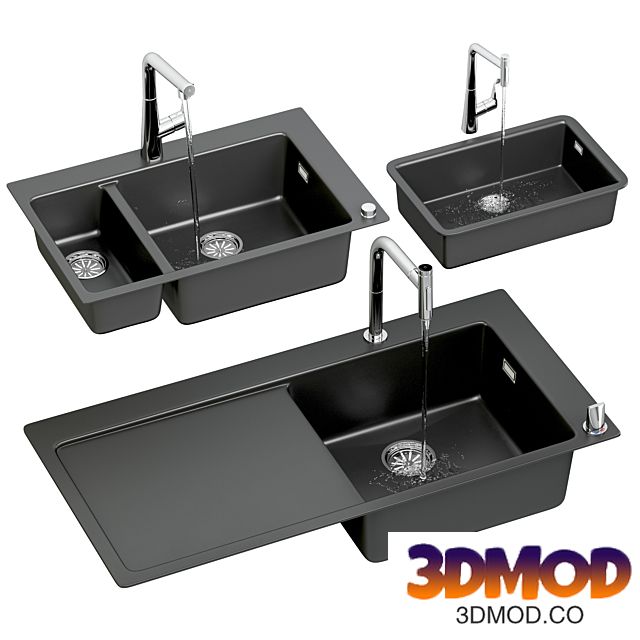 Hansgrohe kitchen sink set with taps 洗菜盆