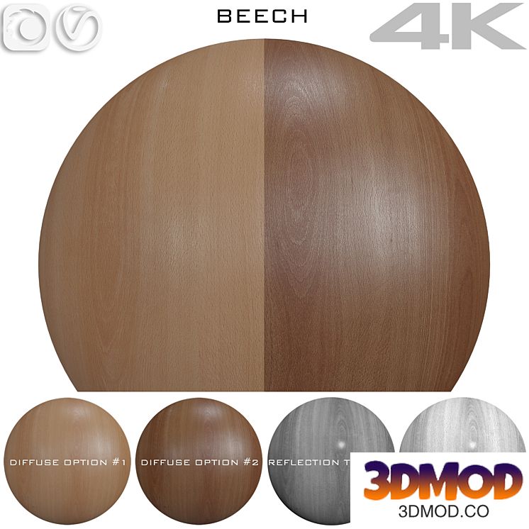 Texture Beech №3 木纹