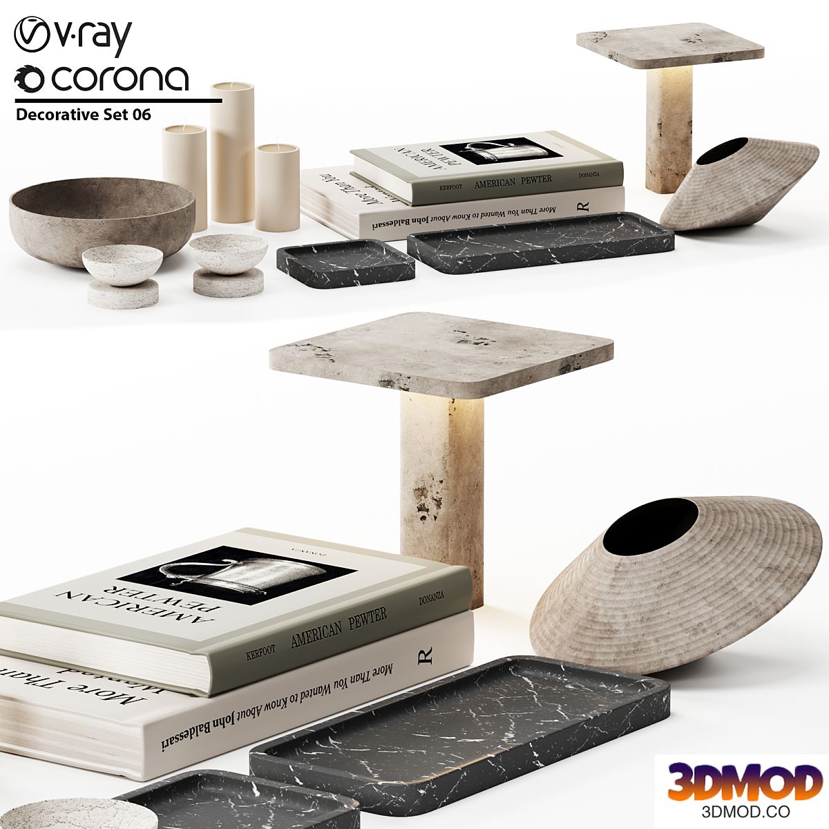 Decorative Set 06 书籍摆件