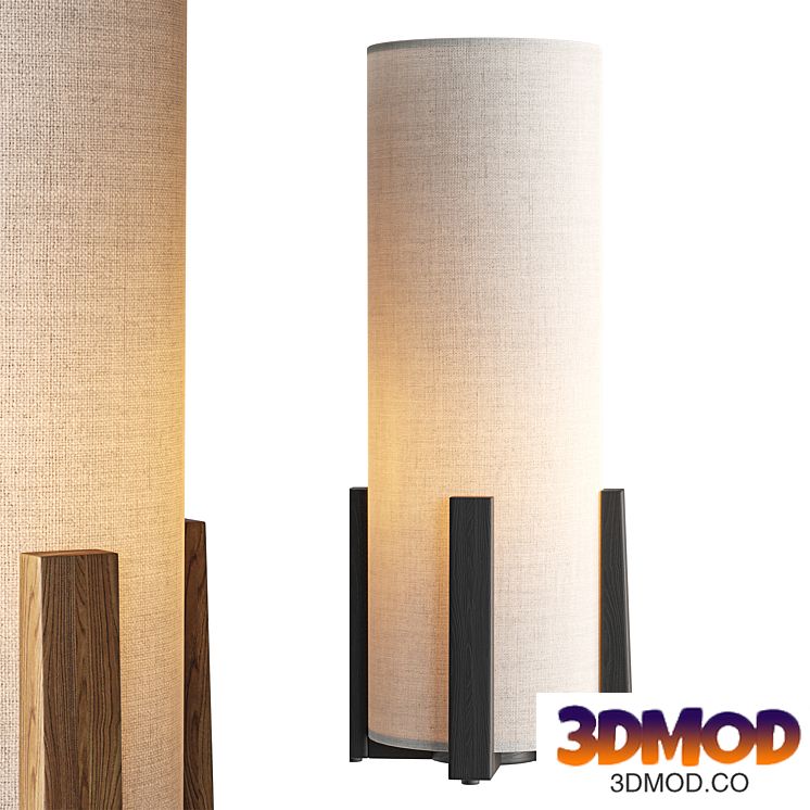 Breton 1 Light Table Lamp in Natural 落地灯