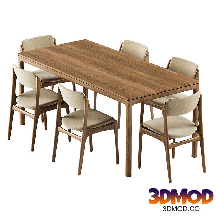 dining set for the interior 005 餐桌椅